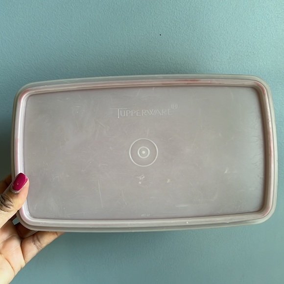 Vintage Tupperware Rectangle Storage Container and Small Snack Container Bundle - Picture 6 of 10